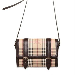 Burberry Women's Brown Doyle Check Shoulder Bag